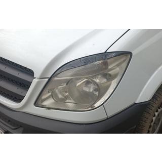 Lige forlygter-øjenlåg (sort, ABS, 2006-2013) Mercedes Sprinter W906 2006–2018 foto 1