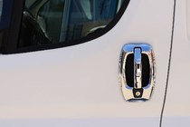 Citroen Jumper 2007–2025 Dørgrebsdæksler i rustfrit stål Dørgrebs- og omgivelsesafdækninger (8 dele) foto 1