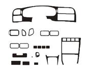 Nissan Sunny 1990–1995 TILBUD! Instrumentbordslister i aluminium-look foto 1