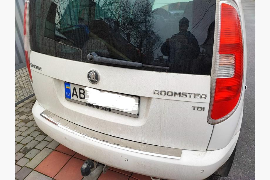 Skoda Roomster 2006–2015 Bagkofangerbeskytter (rustfrit stål) Blank Image