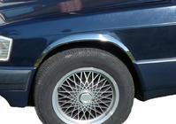 Mercedes W201 (190) 1982–1993 Skærmkanter 1988-1993 (4 stk., rustfrit stål) foto 4
