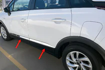 Opel Crossland X 2017–2024 Dørlister (4 stk., rustfrit stål) foto 1