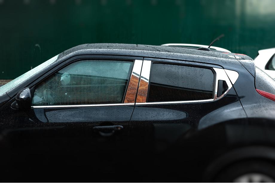 Nissan Juke 2010–2019 Dørstolpelister (8 stk., rustfrit stål) Image