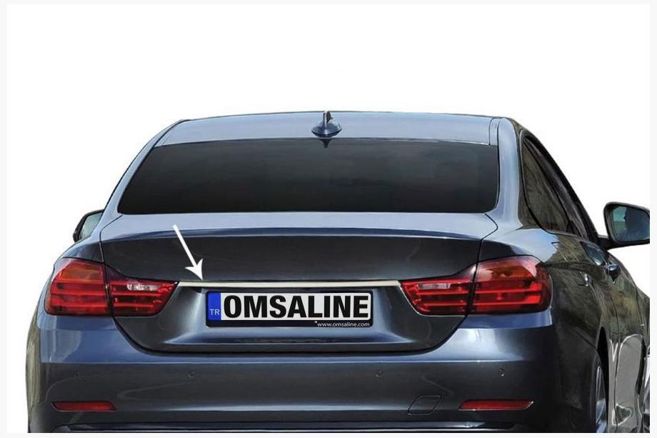 BMW 4-serie F32/F33/F36 2012–2020 Rustfri stålliste over nummerplade Image