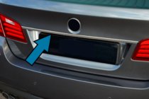 BMW 5-serie F10/F11 2010–2016 Nummerpladeliste over SD (rustfrit stål) foto 1