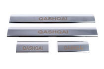 Nissan Qashqai 2007–2010 Krom dørtrinslister i rustfrit stål til plastik (4 stk.) foto 6