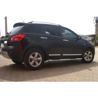 Siderør (2 stk., rustfrit stål) Nissan Qashqai 2007–2010 foto 2