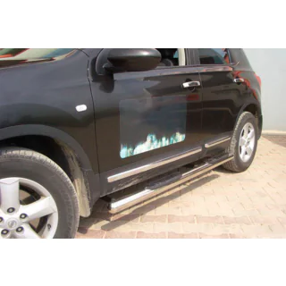Siderør (2 stk., rustfrit stål) Nissan Qashqai 2007–2010 foto 1