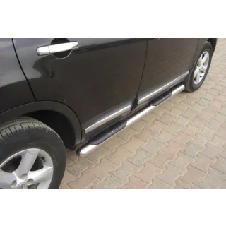 Siderør (2 stk., rustfrit stål) Nissan Qashqai 2010–2014 foto 3