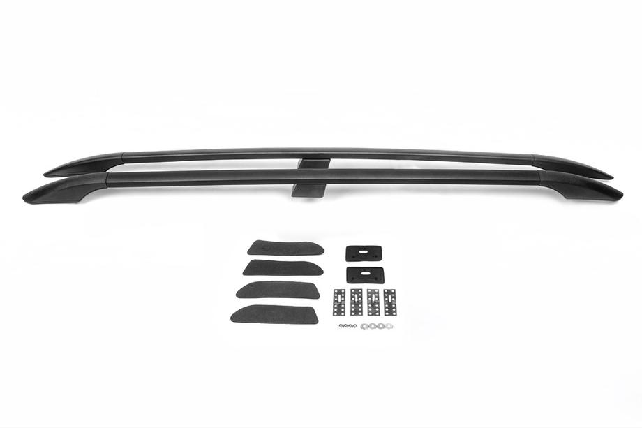 Nissan Qashqai 2010–2014 Sorte tagrælinger (plastfødder) Til +2-version, plastfødder Foto 4