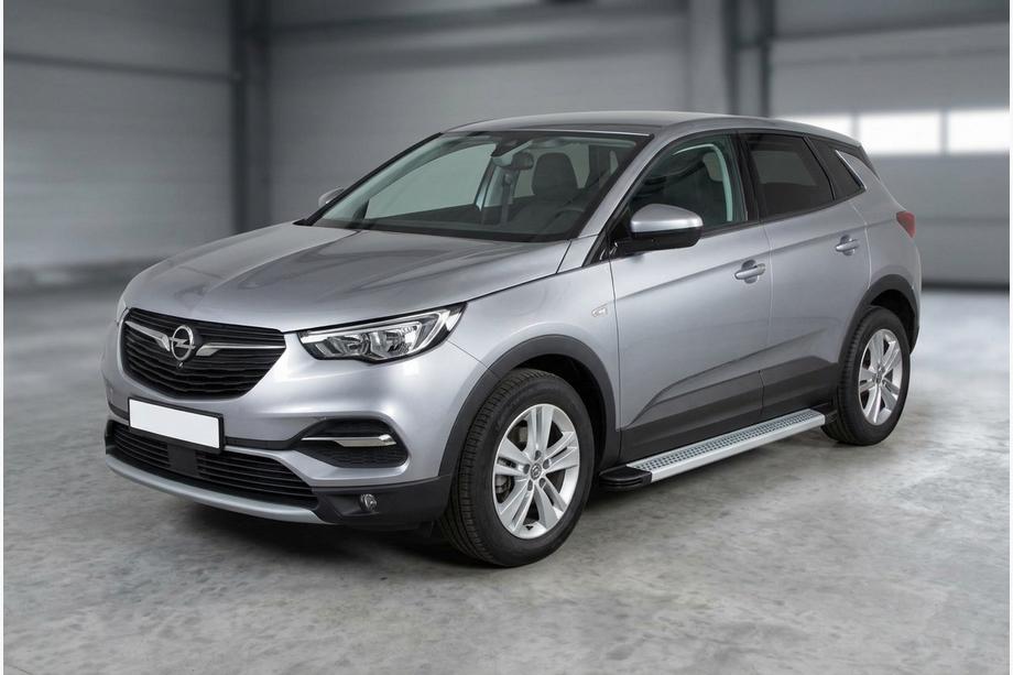 Opel Grandland X 2017– Sidetrin Maya V2 (2 stk., aluminium) Image