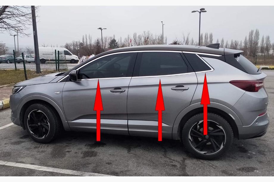 Opel Grandland X 2017– Nedre vindueslister (6 stk., rustfrit stål) Image