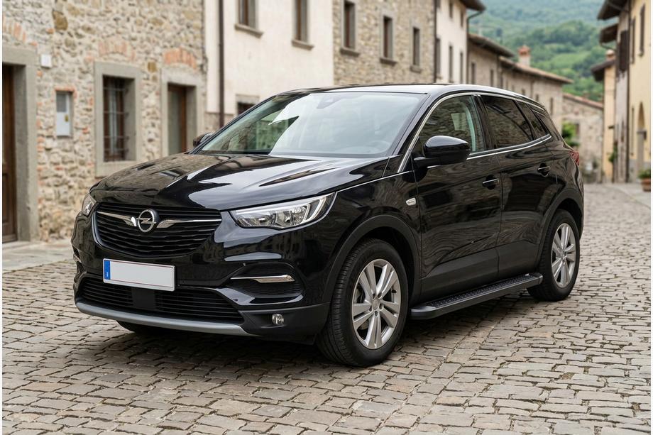 Opel Grandland X 2017– Allmond Black sidetrin (2 stk., aluminium) Image