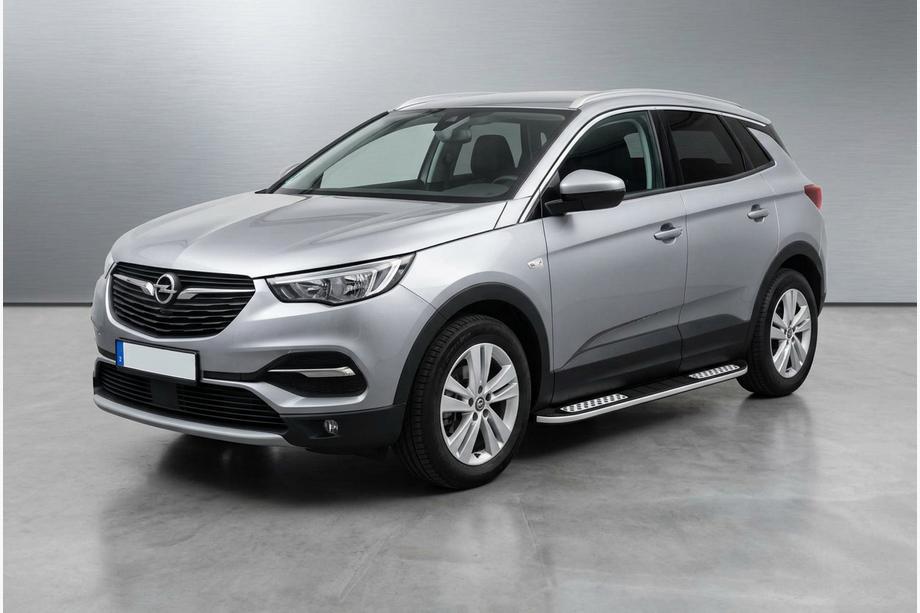 Opel Grandland X 2017– Sidetrin Tayga V2 (2 stk., aluminium) Image