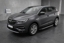 Opel Grandland X 2017– Sideskørter Bosphore Grey (2 stk., aluminium) foto 1