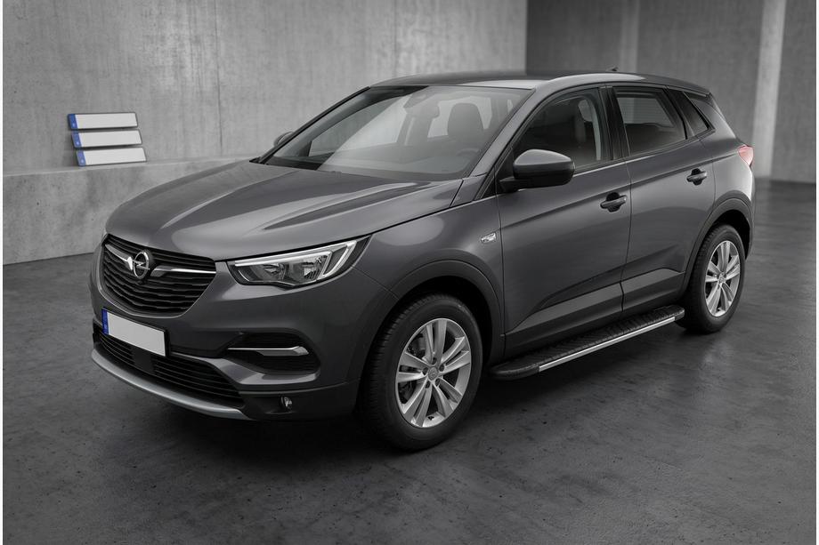 Opel Grandland X 2017– Sideskørter Bosphore Grey (2 stk., aluminium) Image