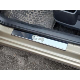 Dørtrinslister Carmos (rustfrit stål) Citroen C-4 2004–2010 foto 3
