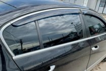 Volkswagen Passat B6 2006–2012 Vindafvisere med kromliste SD (4 stk., HIC) foto 2