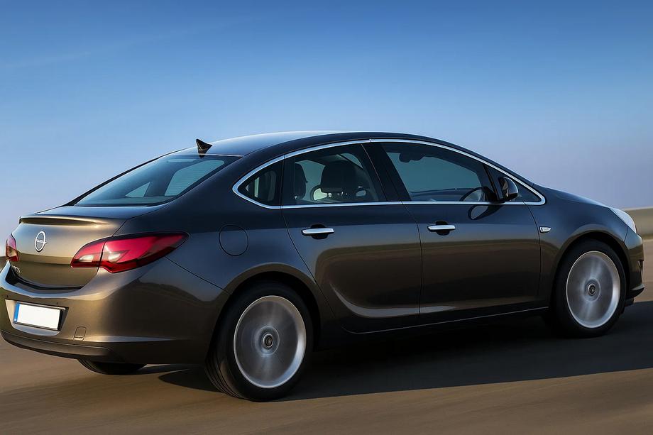 Opel Astra J 2009–2015 Komplet rudekantlister (Sedan, 12 stk., rustfrit stål) Foto 1