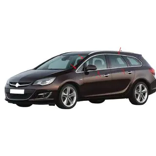 Komplet vindueslister omkring ruder (Sport Tourer, 12 stk., rustfrit stål)
