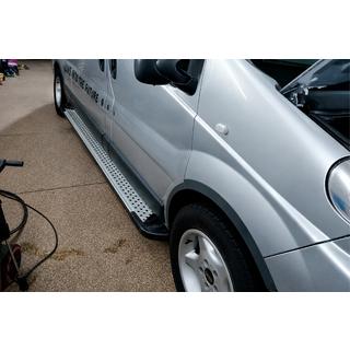 Sidetrin Allmond Grey (2 stk., aluminium) foto 2