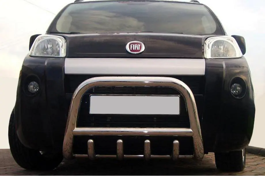 Peugeot Bipper 2008–2017 Bullbar QT006 (rustfrit stål) Image