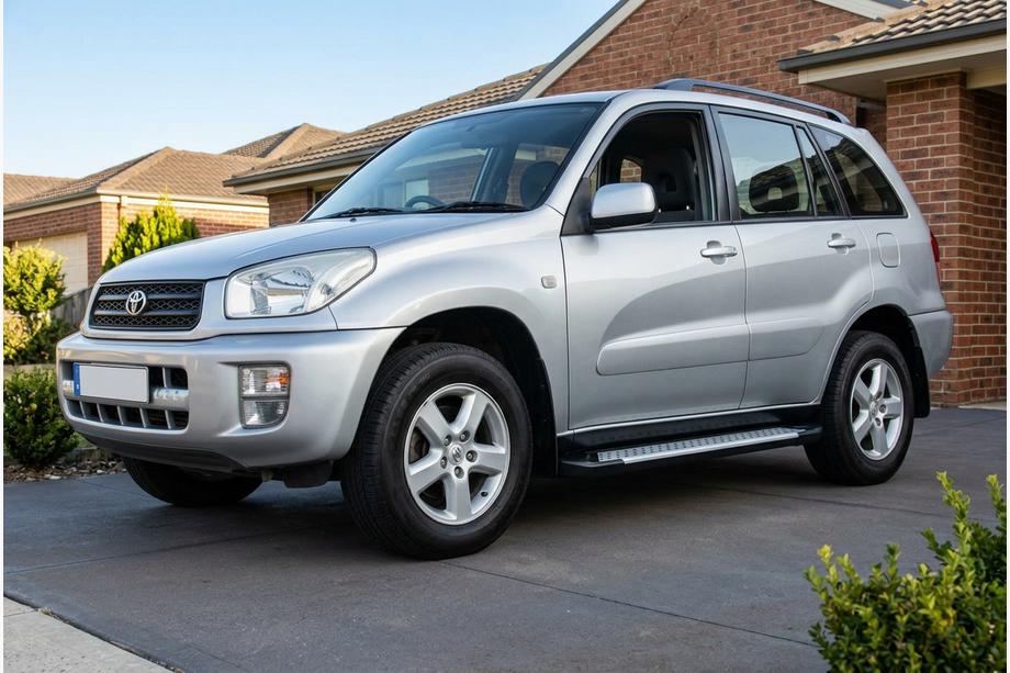 Toyota Rav 4 2001–2005 Allmond sidetrin (2 stk., aluminium) Image