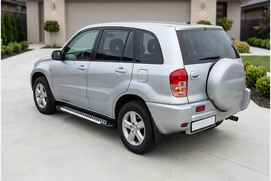 Toyota Rav 4 2001–2005 Sidetrin Line (2 stk., aluminium) Image