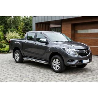 Maydos v2 sidetrin (2 stk., aluminium ↗ rustfrit stål) Mazda BT-50 2012– foto 1