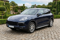 Porsche Cayenne 2010–2017 Maydos v2 sidetrin (2 stk., aluminium ↗ rustfrit stål) foto 1