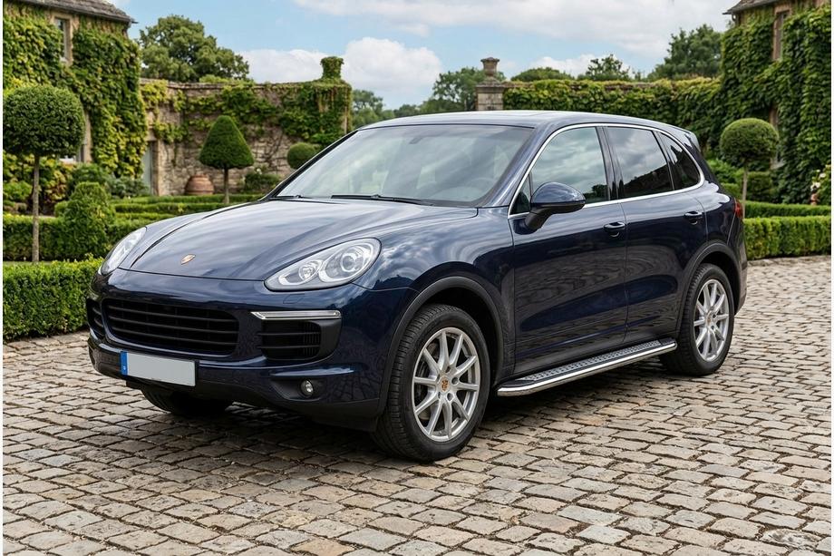Porsche Cayenne 2010–2017 Maydos v2 sidetrin (2 stk., aluminium ↗ rustfrit stål) Image
