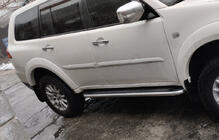 Mitsubishi Pajero Sport 2008–2015 Sidetrin Maydos V2 (2 stk., aluminium ↗ rustfrit stål) foto 3