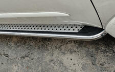 Mitsubishi Pajero Sport 2008–2015 Sidetrin Maydos V2 (2 stk., aluminium ↗ rustfrit stål) foto 2