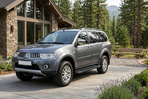 Mitsubishi Pajero Sport 2008–2015 Sidetrin RedLine Black (2 stk., aluminium) foto 1