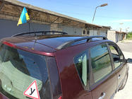 Renault Scenic/Grand 2003–2009 Sorte tagrælinger (2 stk.) Lang akselafstand (Grande) foto 6
