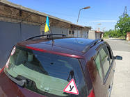 Renault Scenic/Grand 2003–2009 Sorte tagrælinger (2 stk.) Lang akselafstand (Grande) foto 9