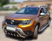 Renault Duster 2018–2024 Kængurubøjle uden skrift WT003 (rustfrit stål) foto 9