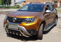 Dacia Duster 2018–2024 Kængurubøjle uden skrift WT003 (rustfrit stål) foto 3