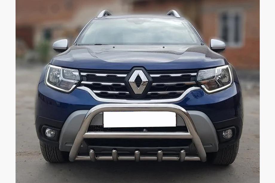 Dacia Duster 2018–2024 Kængurubøjle uden skrift WT003 (rustfrit stål) Image