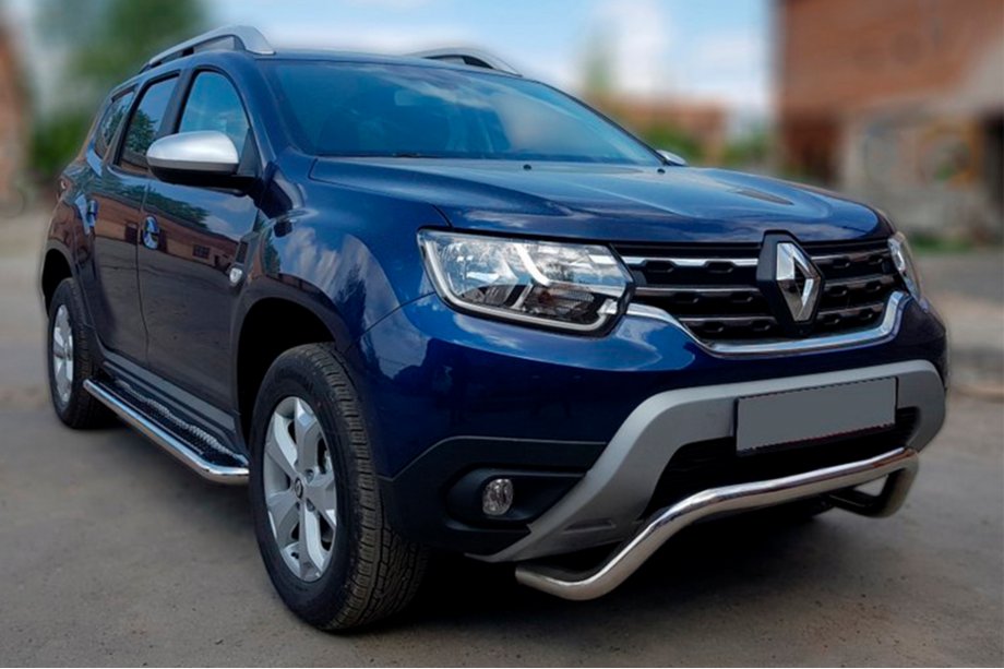 Dacia Duster 2018–2024 Kængurugitter WT007 (rustfrit stål) Image