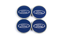Ford Centerkapsler til fælge 54,5/50 mm blå (4 stk.) foto 2