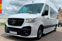 Mercedes Sprinter W907/W910 2018– Sidetrin Maya V2 (2 stk., aluminium) foto 4