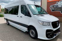 Mercedes Sprinter W907/W910 2018– Sidetrin Maya V2 (2 stk., aluminium) foto 3