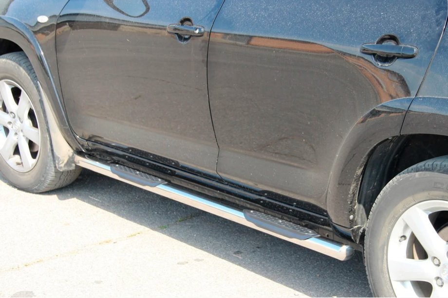 Toyota Rav 4 2006–2013 Siderør til standard base (2 stk., rustfrit stål) Foto 3