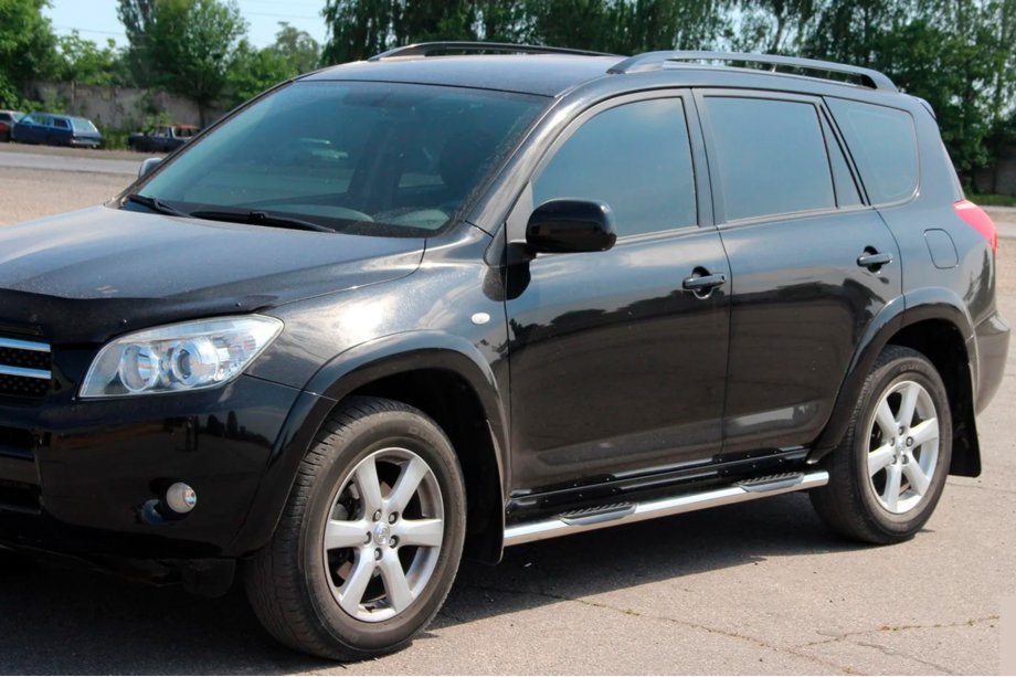 Toyota Rav 4 2006–2013 Siderør til standard base (2 stk., rustfrit stål) Foto 2
