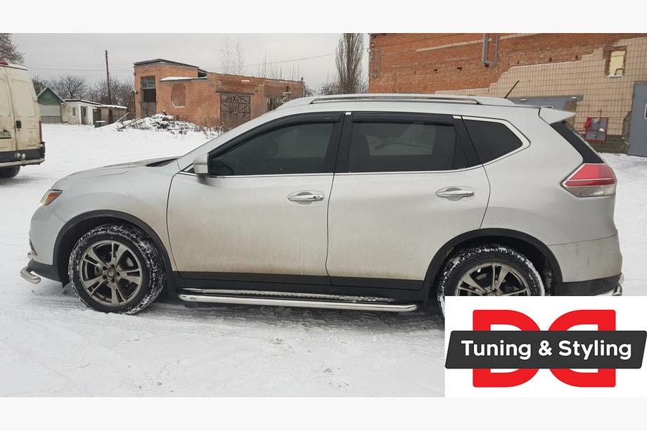 Nissan X-trail T32/Rogue 2014–2021 Premium sidetrin (sæt 2 stk., rustfrit stål) Ø60 mm Image