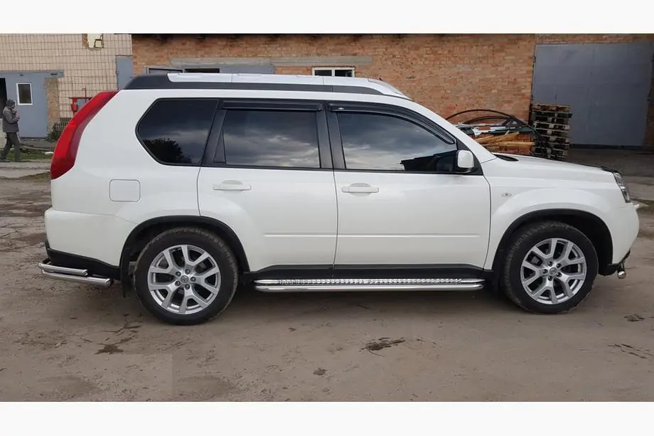 Nissan X-trail T31 2007–2014 Premium sidetrin (sæt 2 stk., rustfrit stål) Image