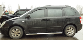 Kia Carnival 2002–2013 Siderør (2 stk., rustfrit stål) foto 3