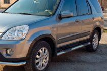 Honda CRV 2001–2006 Siderør (2 stk., rustfrit stål) foto 1