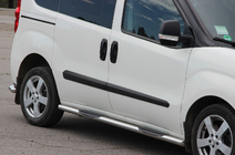 Opel Combo 2012–2018 Siderør (2 stk., rustfrit stål) 60 mm, kort akselafstand foto 1